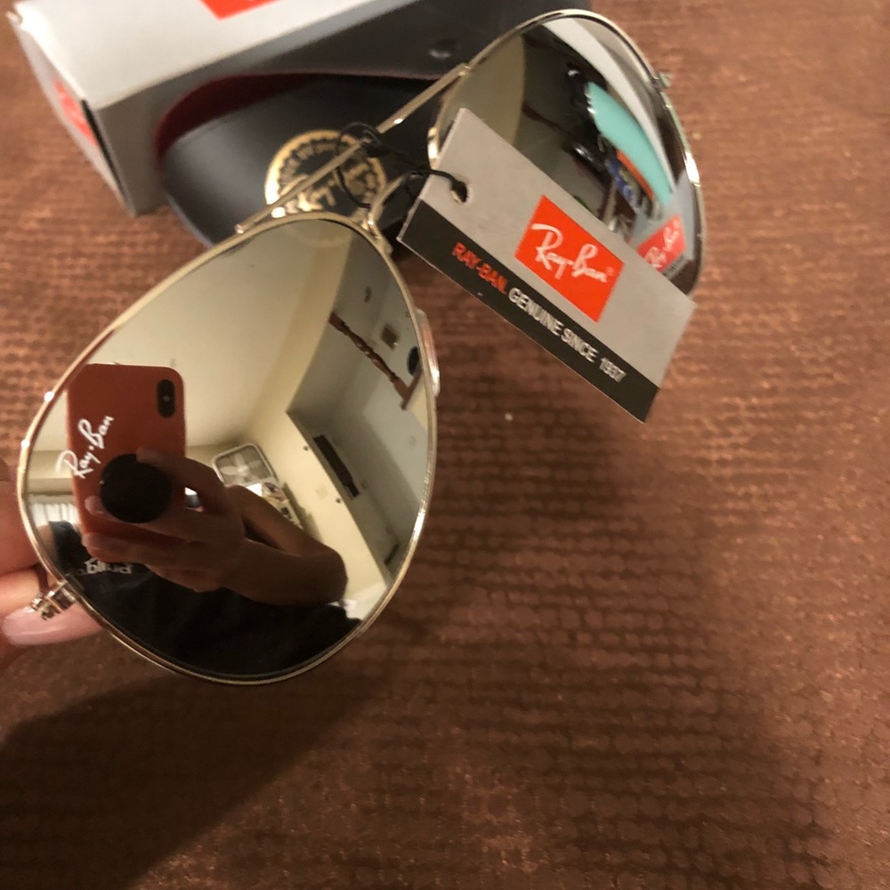 Ray Bans Aviator glasses - mirrored